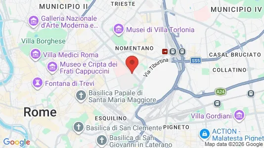 Houses for rent i Roma Municipio IV – Tiburtino - kort over placeringen