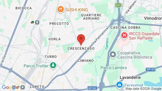 Apartments for rent i Milano Zona 2 - Stazione Centrale, Gorla, Turro, Greco, Crescenzago - kort over placeringen