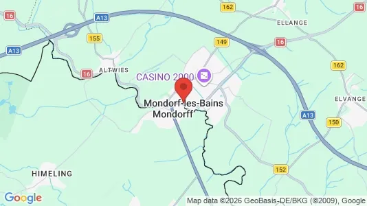 Houses for rent i Mondorf-les-Bains - kort over placeringen