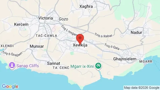 Houses for rent i Xewkija - kort over placeringen