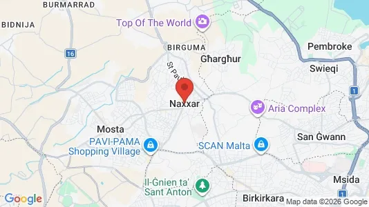 Apartments for rent i Il-Naxxar - kort over placeringen