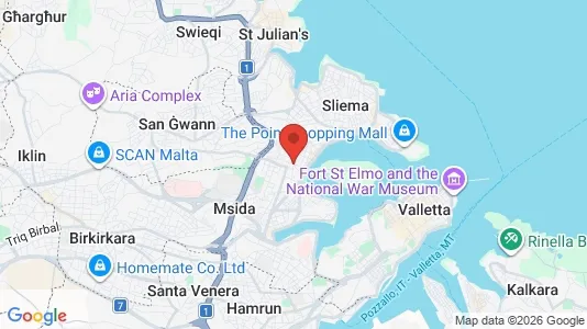 Apartments for rent i Il-Gżira - kort over placeringen