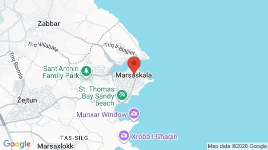 Apartments for rent i Marsaskala - kort over placeringen