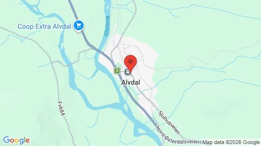 Houses for rent i Alvdal - kort over placeringen