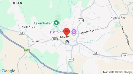 Houses for rent i Askim - kort over placeringen