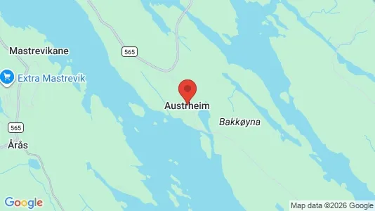 Houses for rent i Austrheim - kort over placeringen