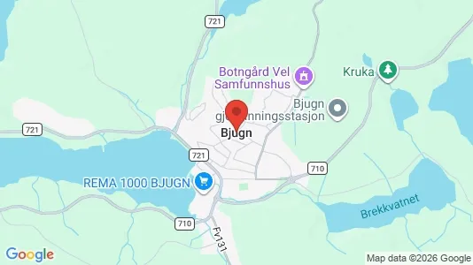 Houses for rent i Bjugn - kort over placeringen
