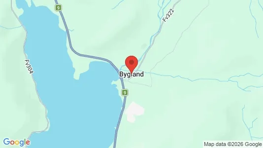 Houses for rent i Bygland - kort over placeringen