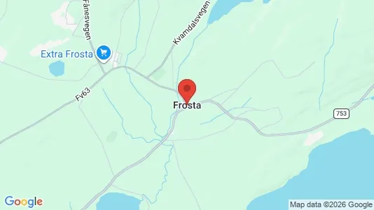 Houses for rent i Frosta - kort over placeringen