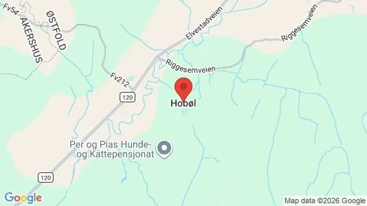 Houses for rent i Hobøl - kort over placeringen
