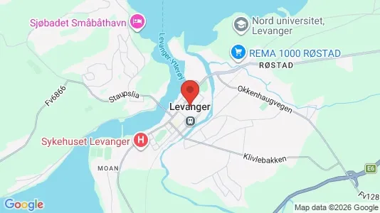 Houses for rent i Levanger - kort over placeringen