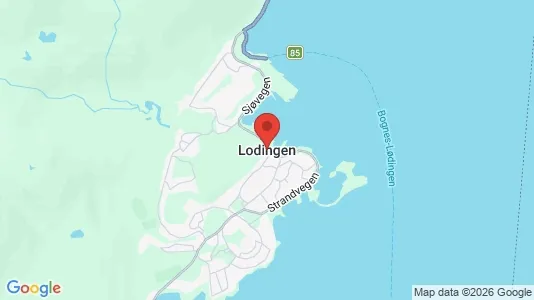 Houses for rent i Lødingen - kort over placeringen
