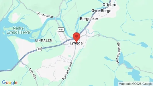 Houses for rent i Lyngdal - kort over placeringen
