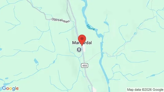Houses for rent i Marnardal - kort over placeringen