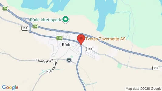Houses for rent i Råde - kort over placeringen