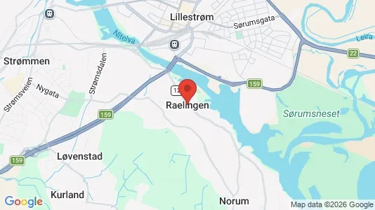 Houses for rent i Rælingen - kort over placeringen