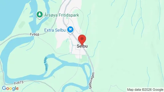 Houses for rent i Selbu - kort over placeringen