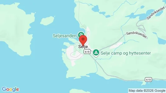 Houses for rent i Selje - kort over placeringen