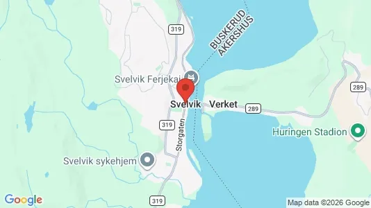 Houses for rent i Svelvik - kort over placeringen