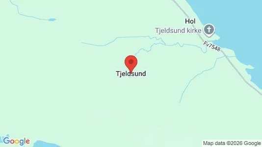 Houses for rent i Tjeldsund - kort over placeringen