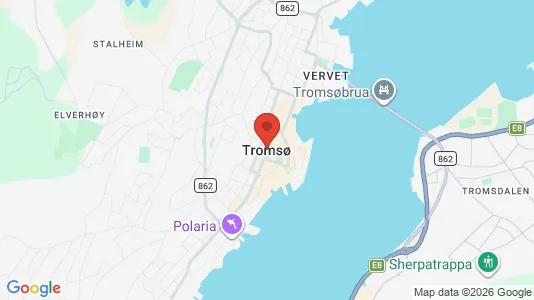 Houses for rent i Tromsø - kort over placeringen