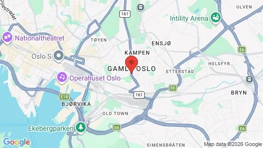 Apartments for rent i Oslo Gamle Oslo - kort over placeringen