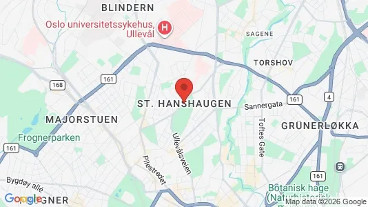 Apartments for rent i Oslo St. Hanshaugen - kort over placeringen
