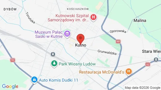 Apartments for rent i Kutnowski - kort over placeringen