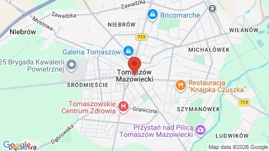 Apartments for rent i Tomaszowski - kort over placeringen