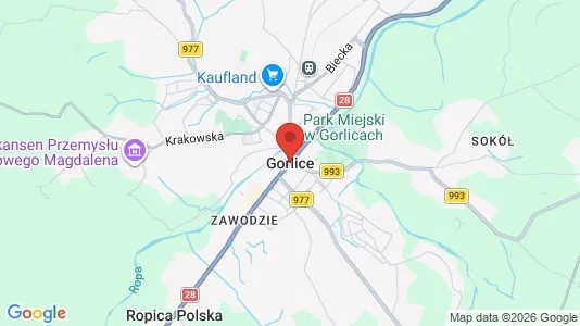 Apartments for rent i Gorlicki - kort over placeringen