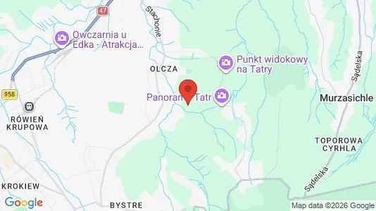 Apartments for rent i Tatrzański - kort over placeringen