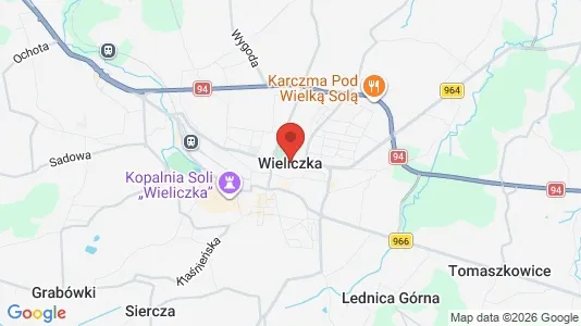 Houses for rent i Wielicki - kort over placeringen
