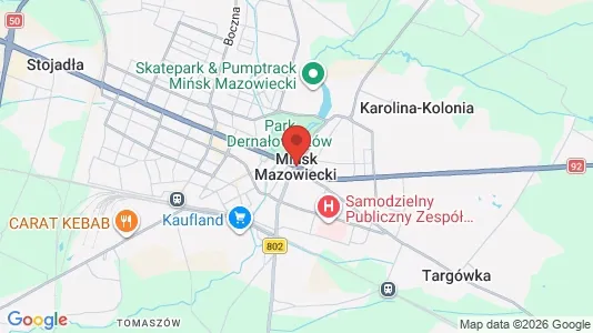 Houses for rent i Miński - kort over placeringen
