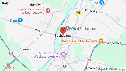 Houses for rent i Sochaczewski - kort over placeringen
