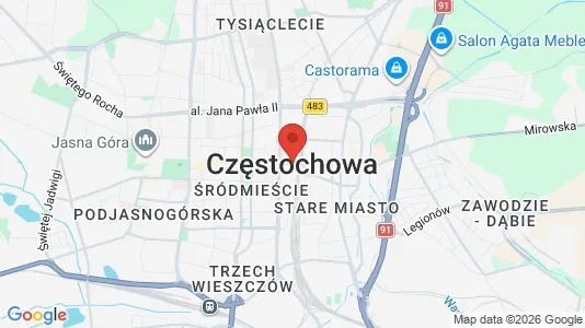 Houses for rent i Częstochowski - kort over placeringen