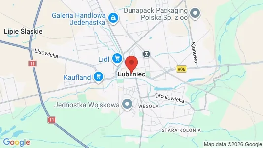 Houses for rent i Lubliniecki - kort over placeringen
