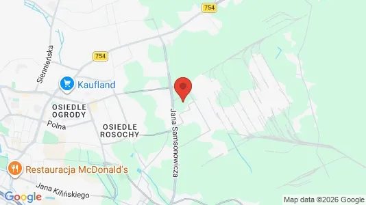 Houses for rent i Ostrowiecki - kort over placeringen