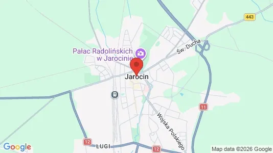 Apartments for rent i Jarociński - kort over placeringen