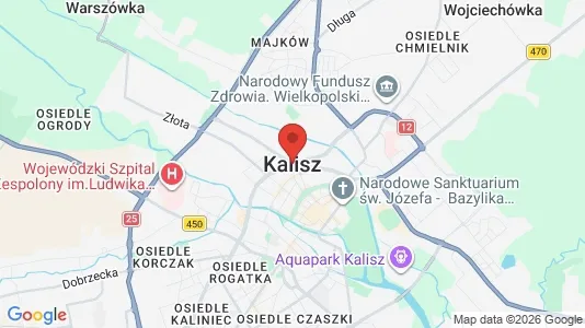 Houses for rent i Kalisz - kort over placeringen