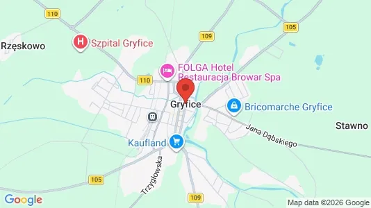 Houses for rent i Gryficki - kort over placeringen