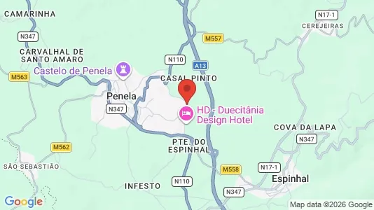 Houses for rent i Penela - kort over placeringen