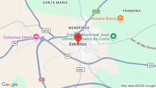 Apartments for rent i Estremoz - kort over placeringen