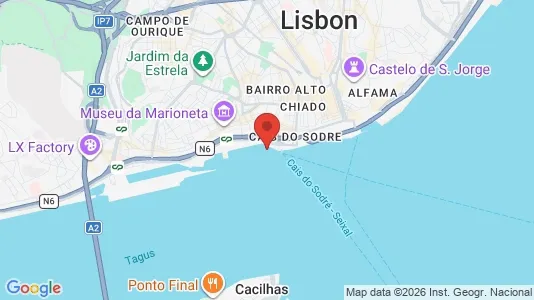 Apartments for rent i Lisboa Misericórdia - kort over placeringen