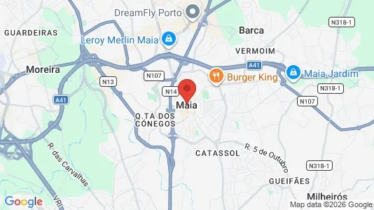 Apartments for rent i Maia - kort over placeringen