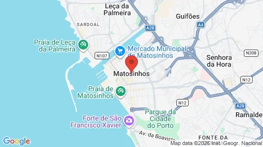 Apartments for rent i Matosinhos - kort over placeringen
