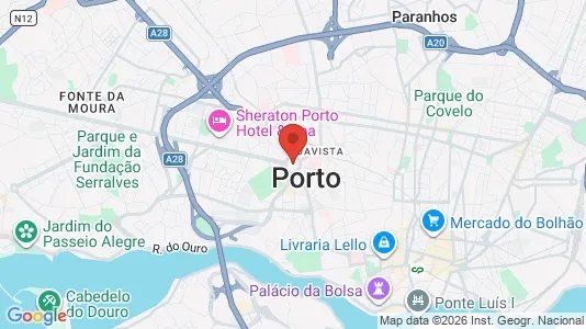 Apartments for rent i Porto Ramalde - kort over placeringen