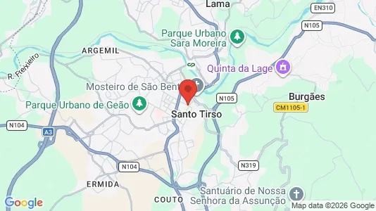 Apartments for rent i Santo Tirso - kort over placeringen