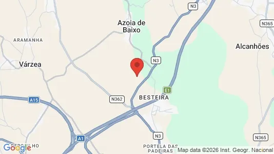 Apartments for rent i Santarém - kort over placeringen