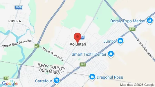 Houses for rent i Voluntari - kort over placeringen