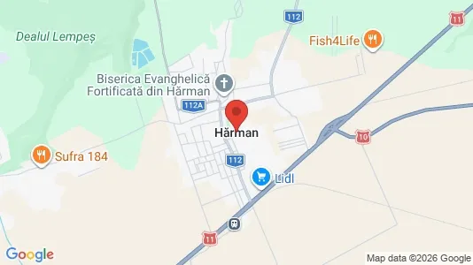 Houses for rent i Hărman - kort over placeringen